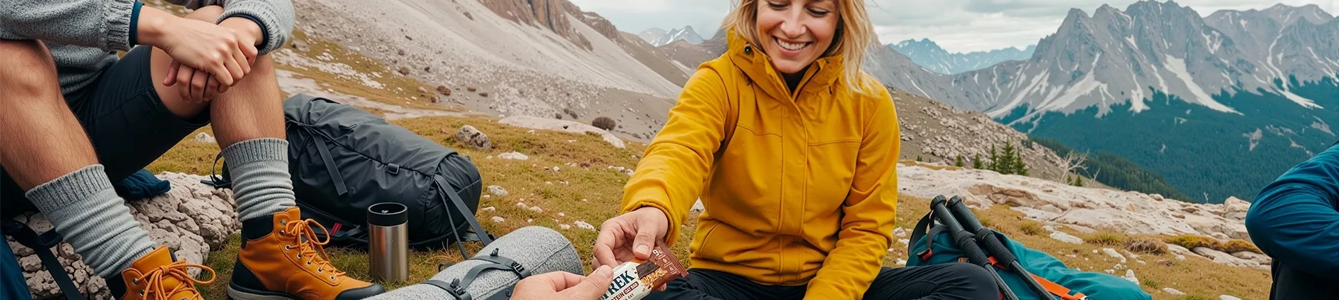 Header Danke mit Personen sitzend auf dem Berg